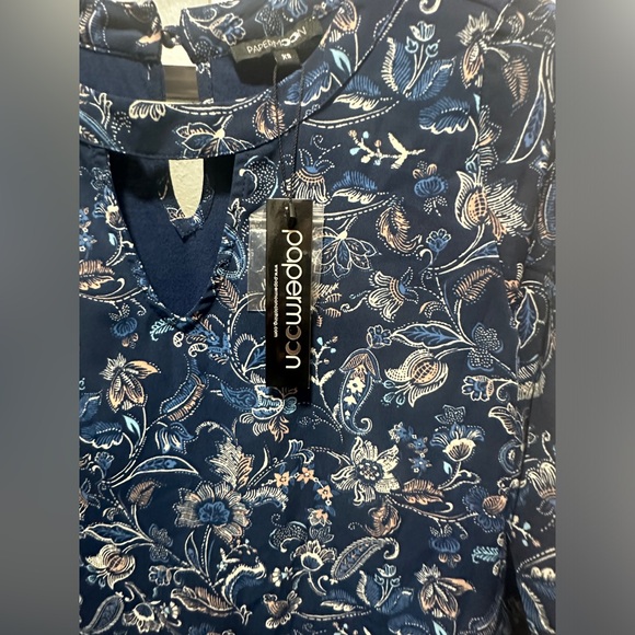 NWT Papermoon Floral Paisley Design Top - Picture 2 of 9